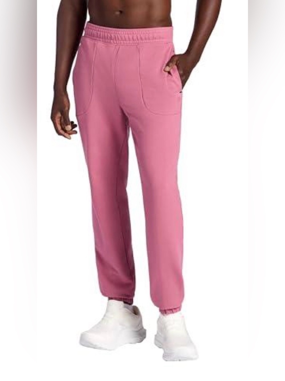 NWT Gaiam Lotus Men Jogger Sweatpants Mesa Rose Pink Medium Lounge Athleisure